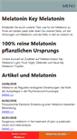 Mobile Screenshot of keymelatonin.de