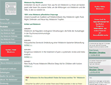 Tablet Screenshot of keymelatonin.de
